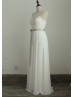Lace Chiffon Cheap Modest Wedding Dress
